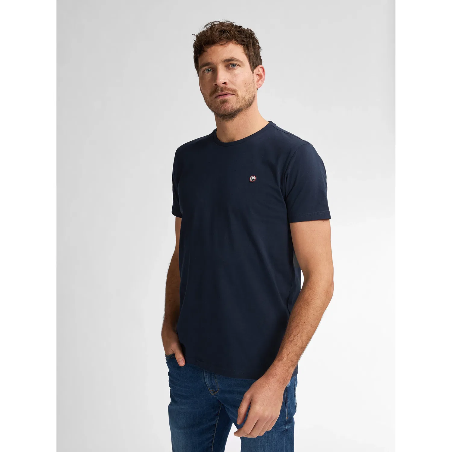 Детская футболка с круглым вырезом с логотипом Petrol Industries, Navy Blue