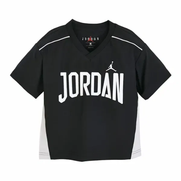 Футболка с V-образным вырезом, логотип Jordan, Playkizpro, черный
