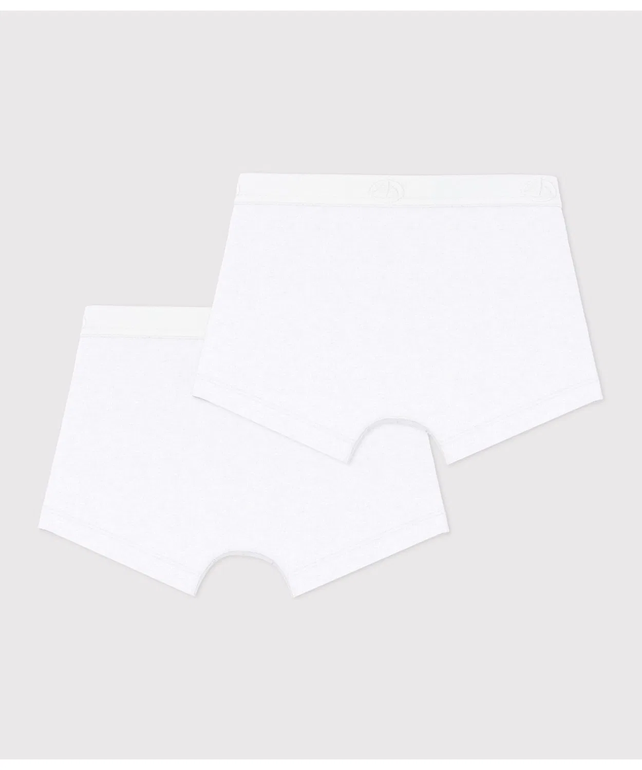 Детские трусы-плавки комплект из 2 штук, без рисунка PETIT BATEAU, White — фото 2