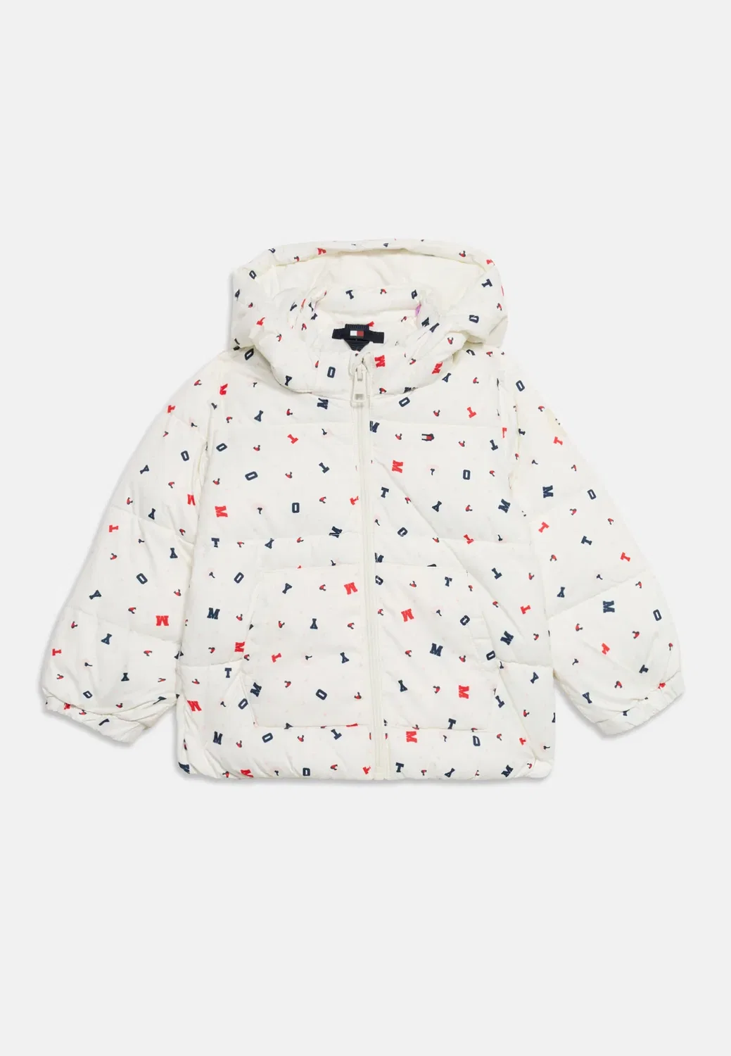 Незаменимая пуховая куртка унисекс - зимняя куртка Tommy Hilfiger, Off White