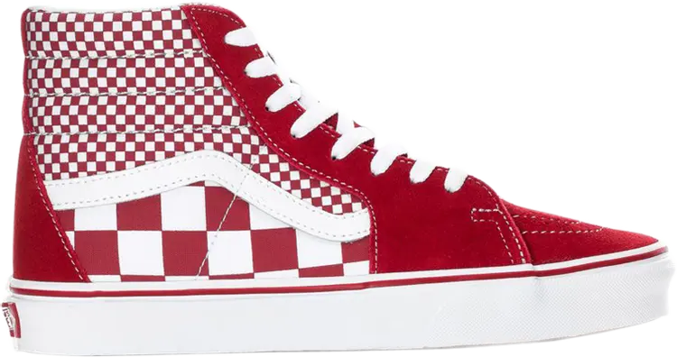 

Кеды Vans Sk8-Hi Red Mix Checker, красный