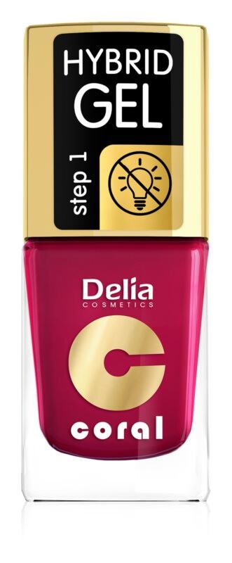 

Гель лак для ногтей Delia Cosmetics Coral Nail Enamel Hybrid Gel, оттенок 06 11 мл