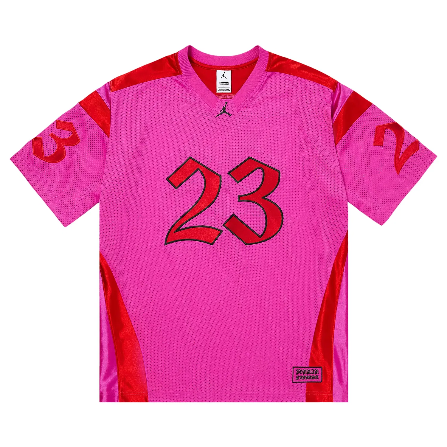 Футболка Supreme x Jordan Warm Up Jersey, розовый