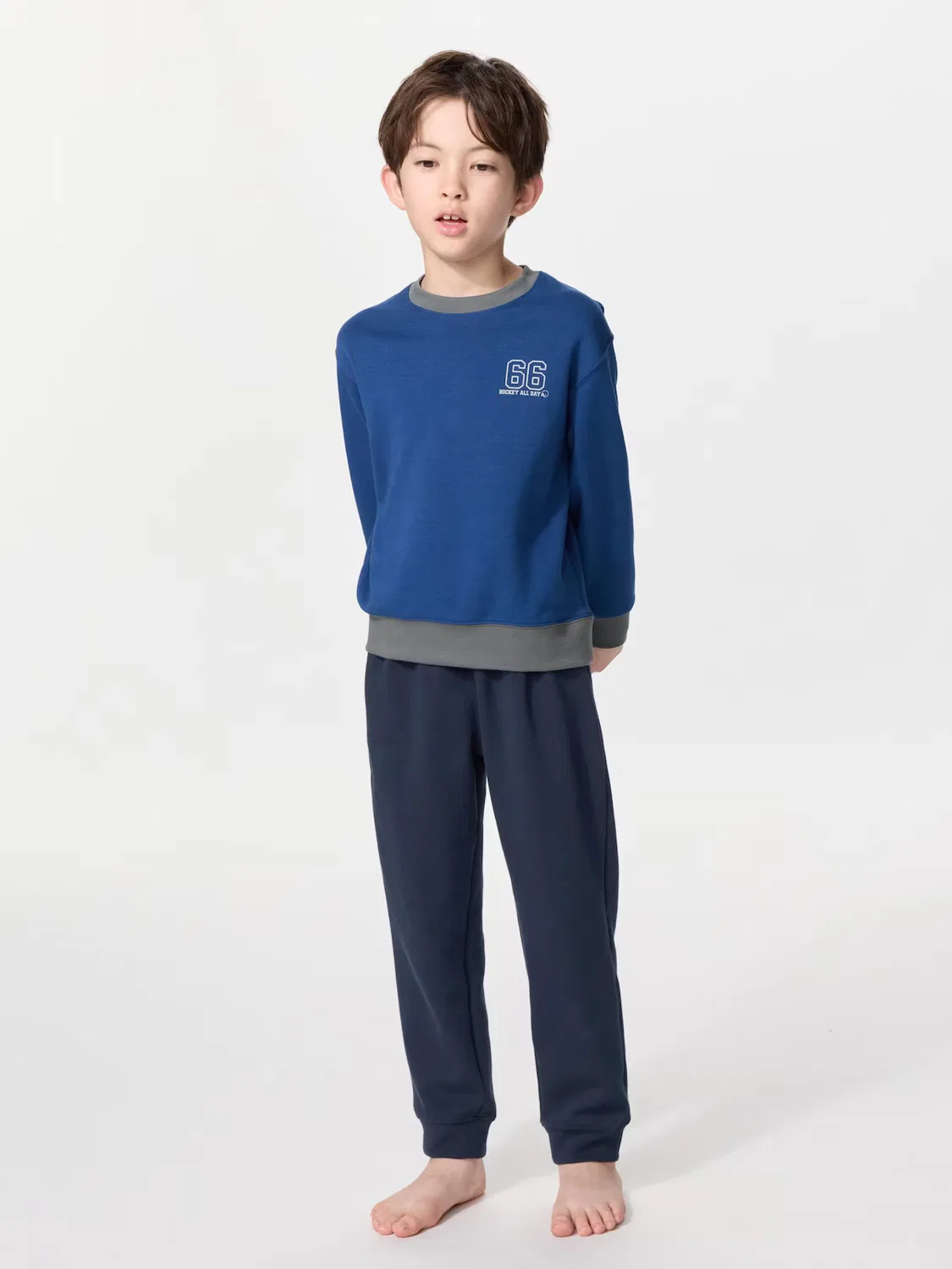 Комплект одежды Uniqlo, спортивный, синий — фото 2