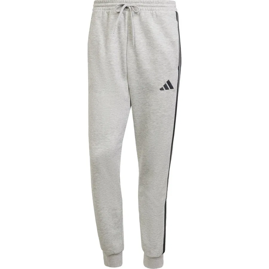 Спортивные штаны с тремя полосами Essentials 3-Stripes Fleece Pants, adidas, Серо-черный — фото 3