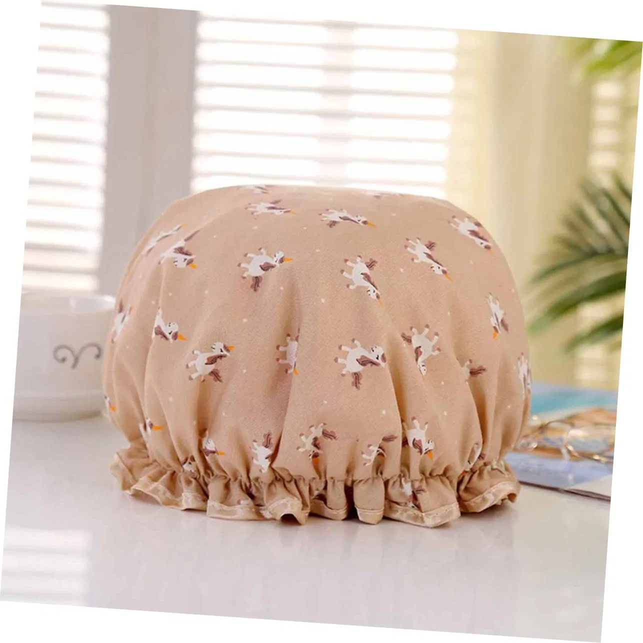 Шапочка для душа, 9 шт, Healvian, Cotton, 17x17x1.2 см, Pink, Grey, Khaki — фото 3