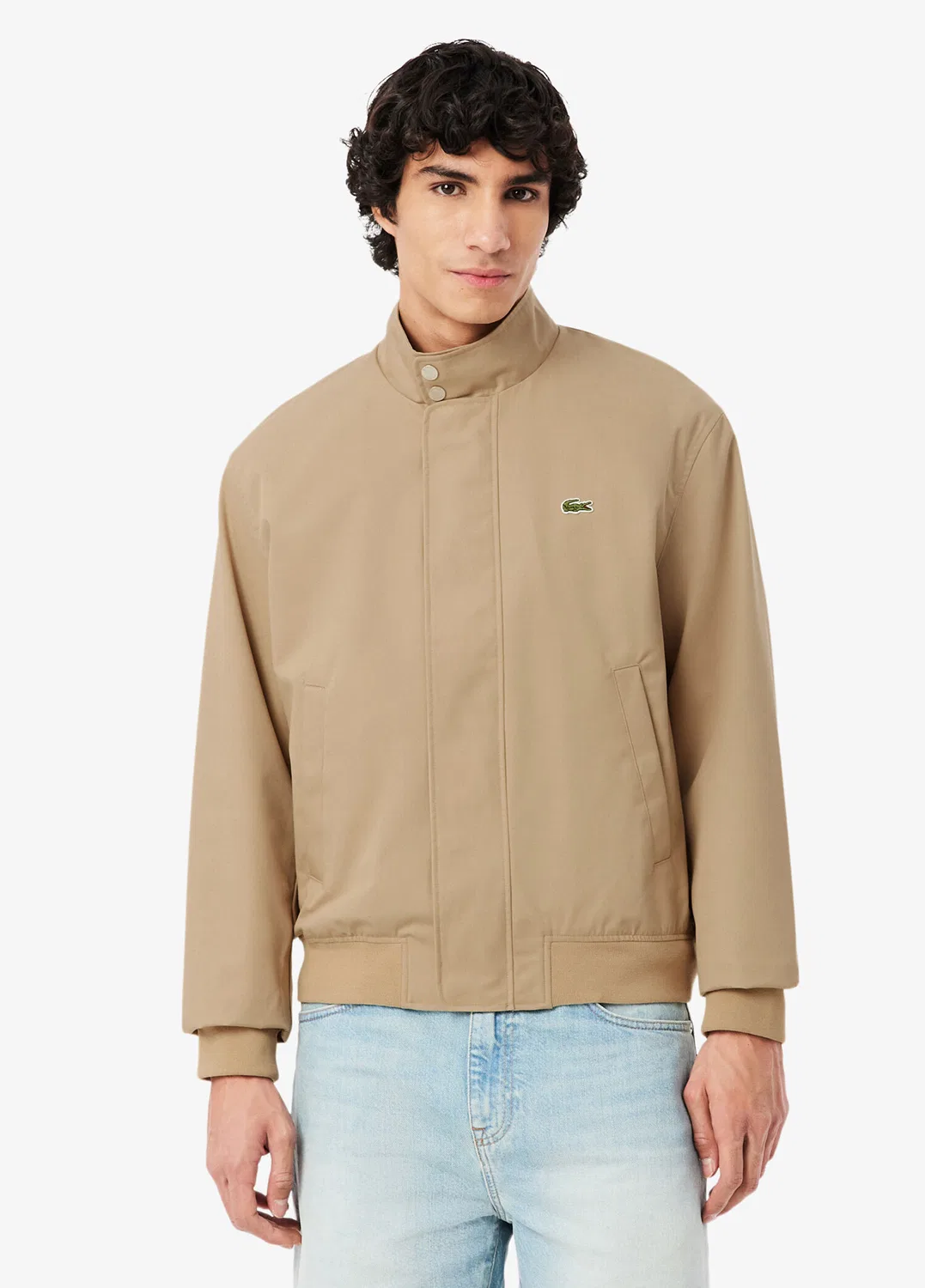 Пальто с воротником-стойкой Lacoste, bej-02S
