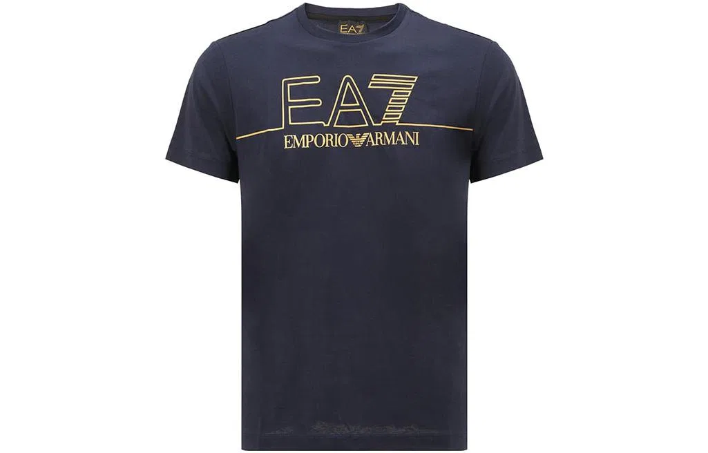 Мужская футболка EA7 с коротким рукавом, Emporio Armani, Marine Blue