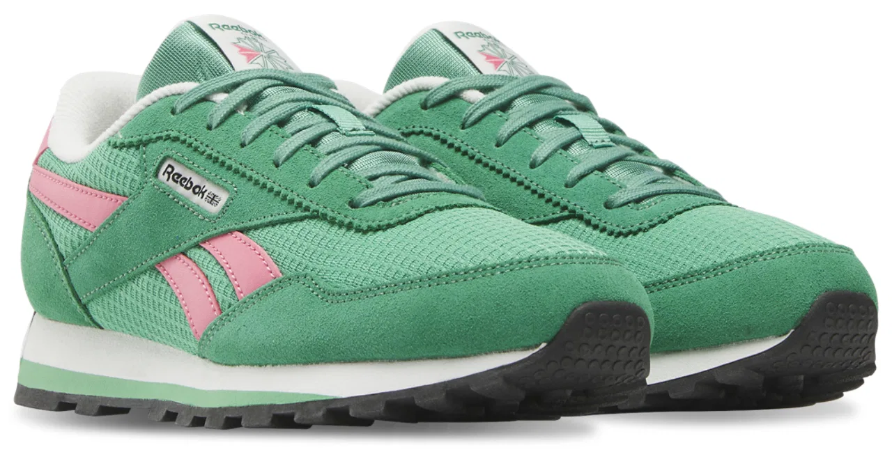 Кроссовки для мальчиков Classic AZ Reebok, цвет Upgrade Green/Upgrade Green/Passion Pink — фото 2