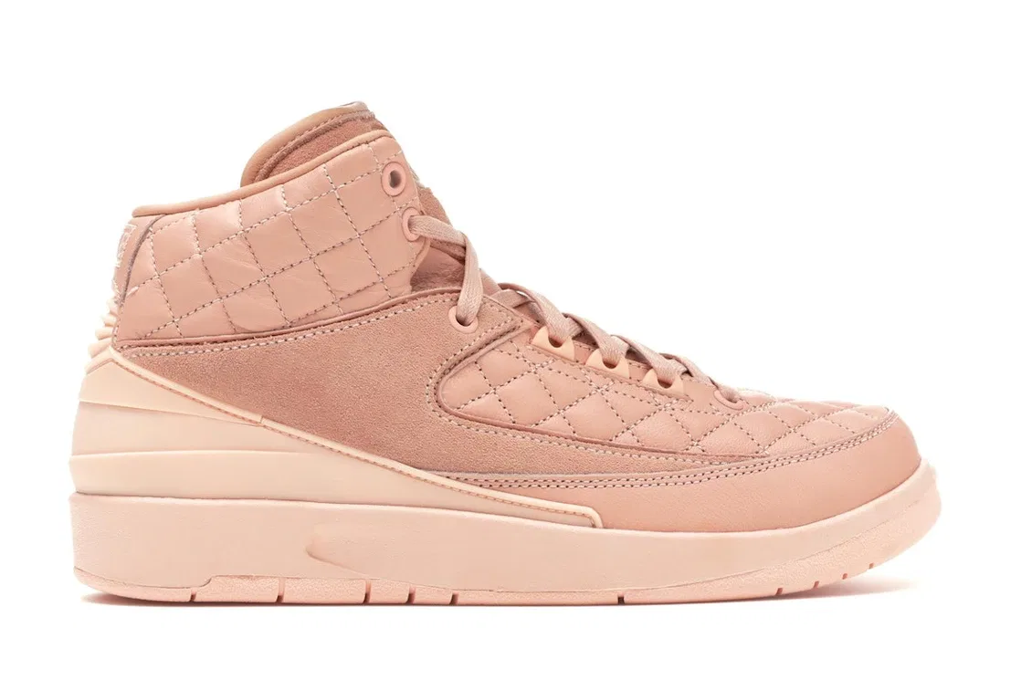 Детские кроссовки с квилтингом Jordan 2 Retro Just Don Arctic Orange Jordan, Arctic Orange/Arctic Orange-University Red