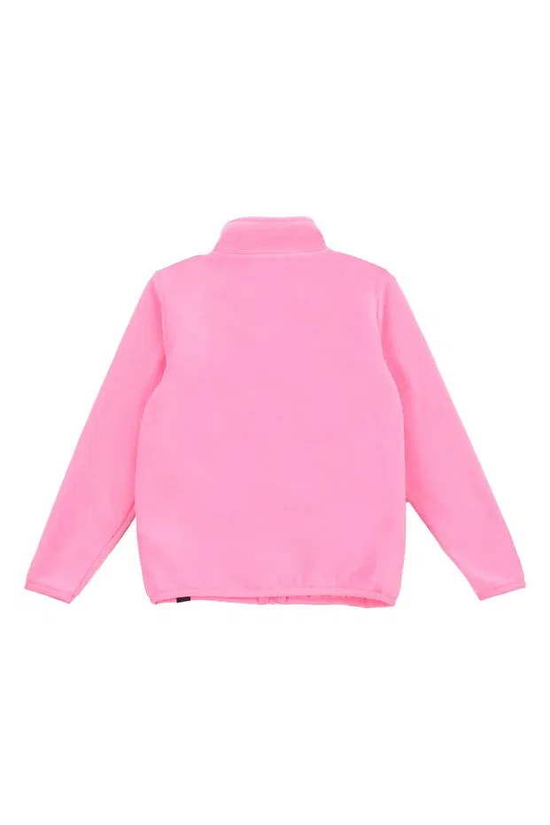 Детские свитшот для девочек с высоким воротником Relaxed Fit, Jeep, Pink — фото 2