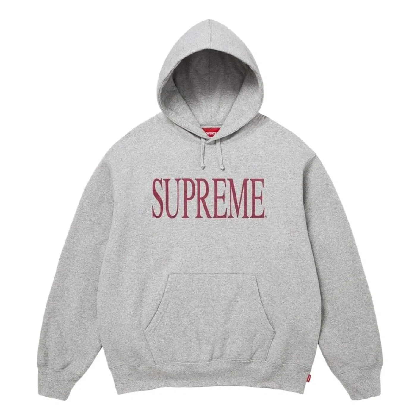 Мужское худи FW26 Capital Hooded Sweatshirt 'Heather Grey' Supreme, Heather Grey