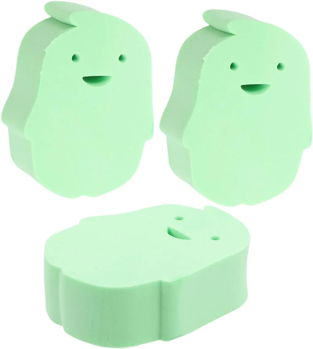 Детская губка для ванны, 3 шт, MUSISALY, Green