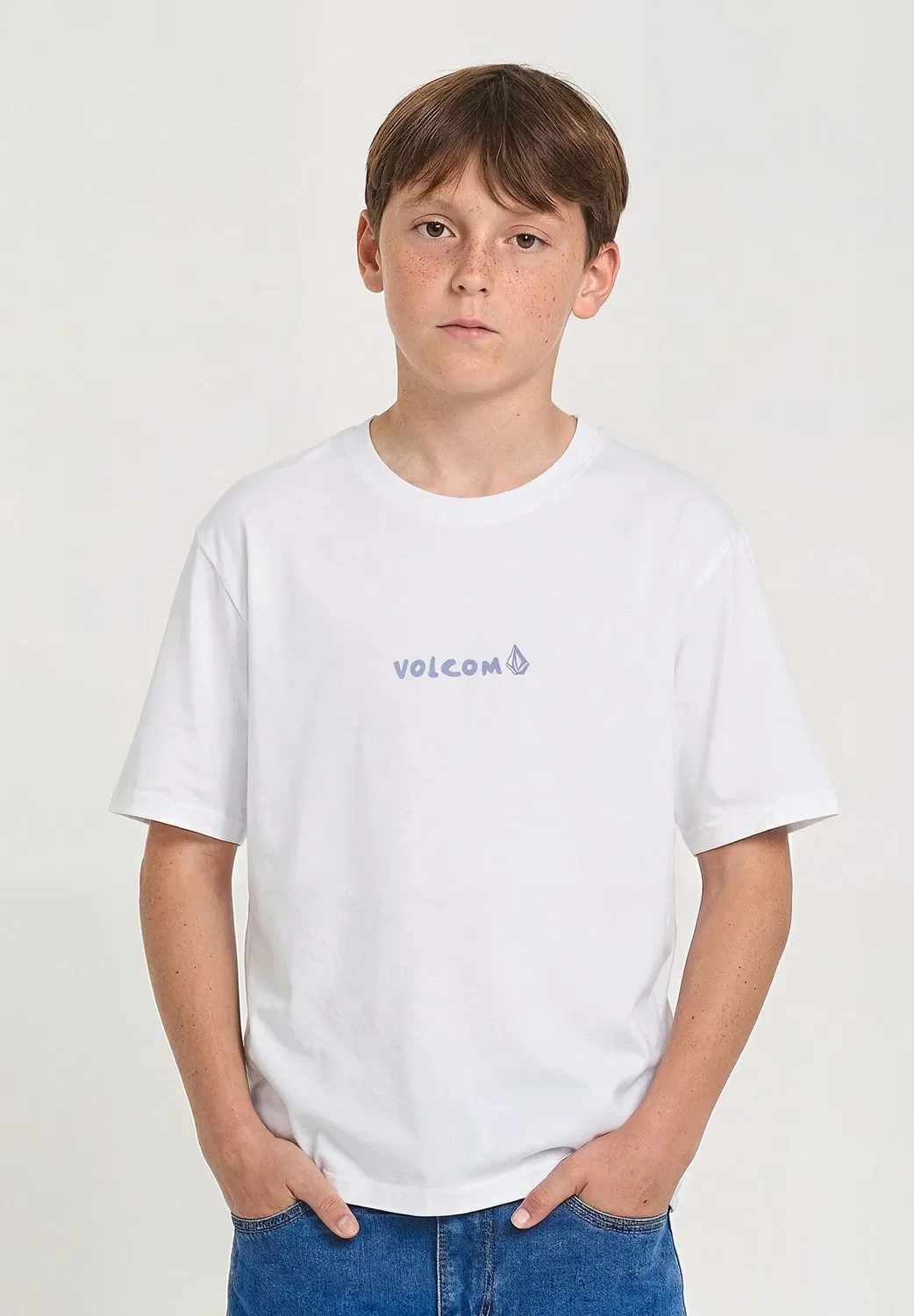 Tee weirdcard - футболка с принтом Volcom, White