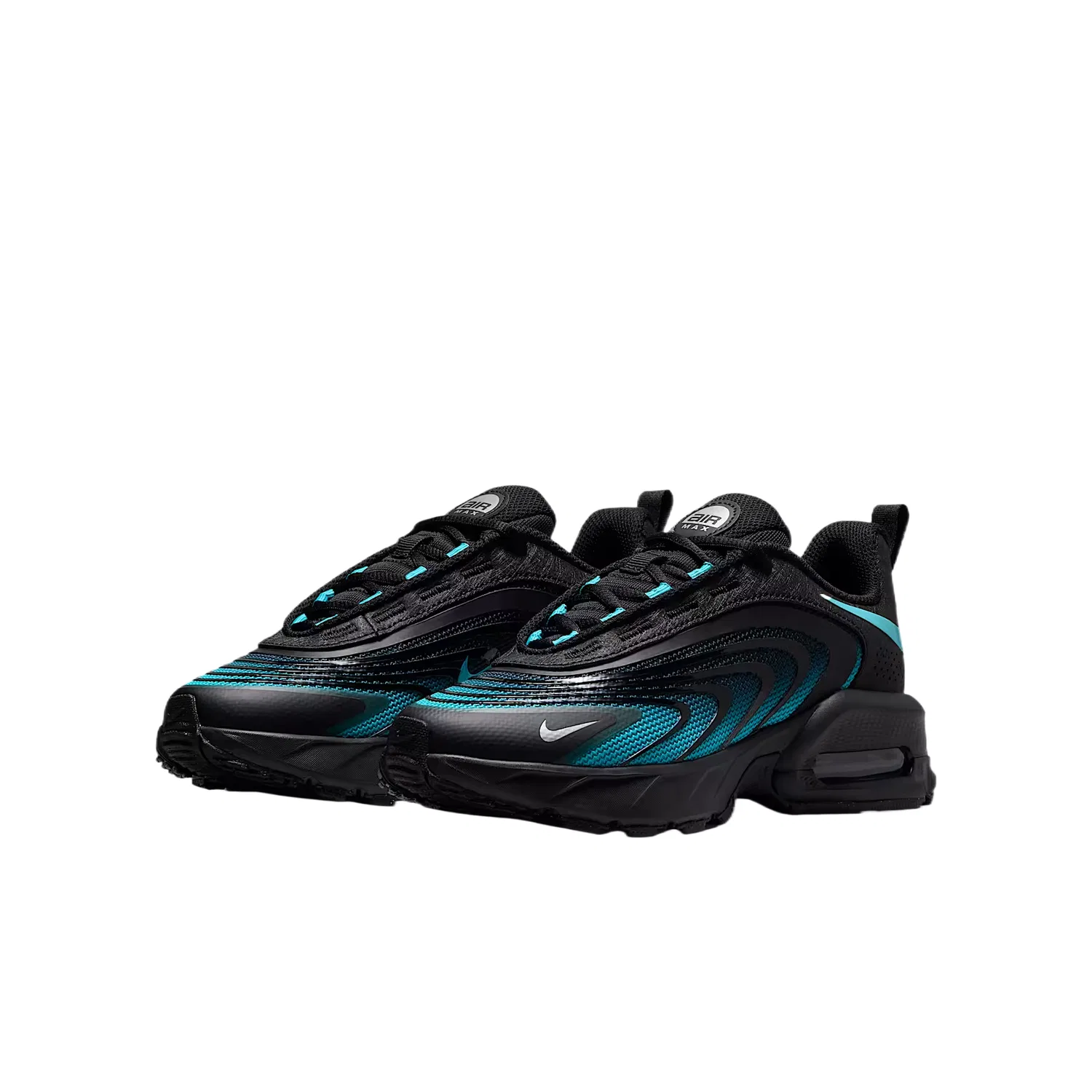 Кроссовки для бега Air Max Fire, Nike, Black/Gold Silver/Gamma Blue — фото 4
