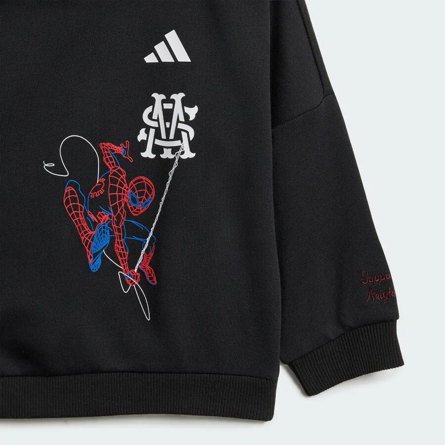 Спортивный костюм ADIDAS SPORTSWEAR 'Marvel Spider-Man' черного цвета — фото 4