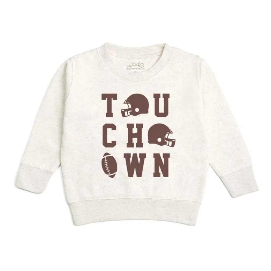 Детский свитшот Touchdown Grid Sweet Wink, Natural Heather