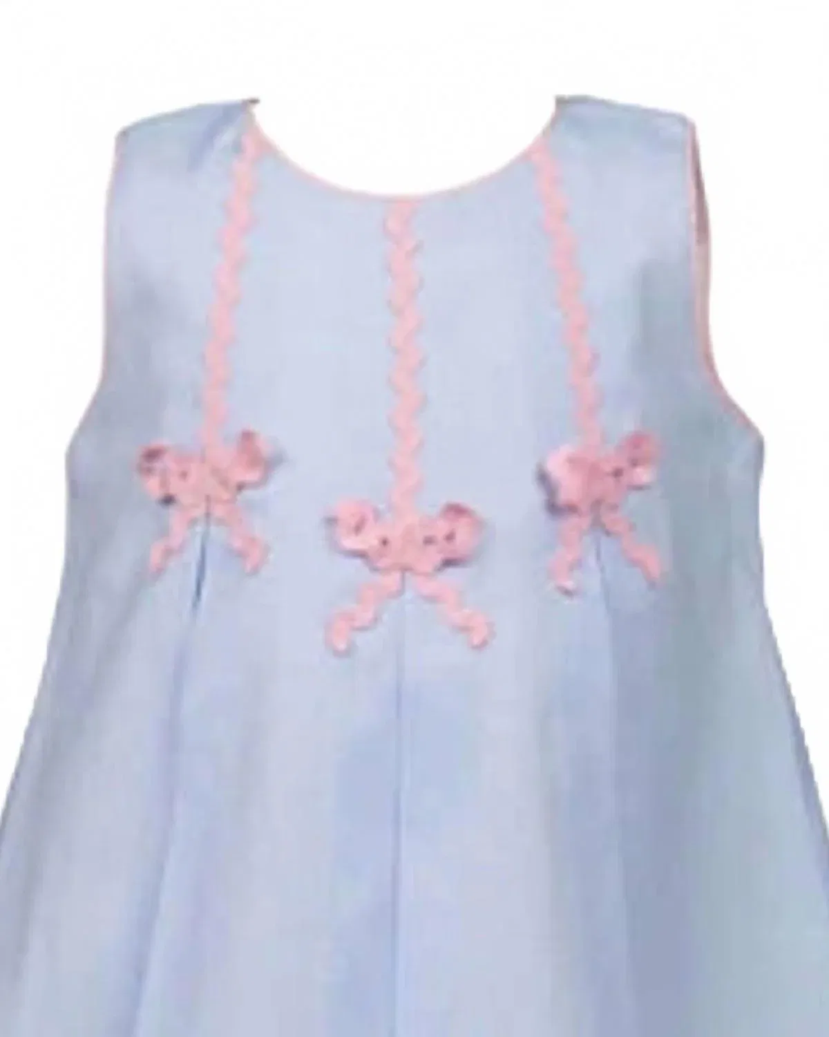 Детское платье для девочек с бантом Rochelle Ric Rac Bow Dress THE PROPER PEONY, синий — фото 2