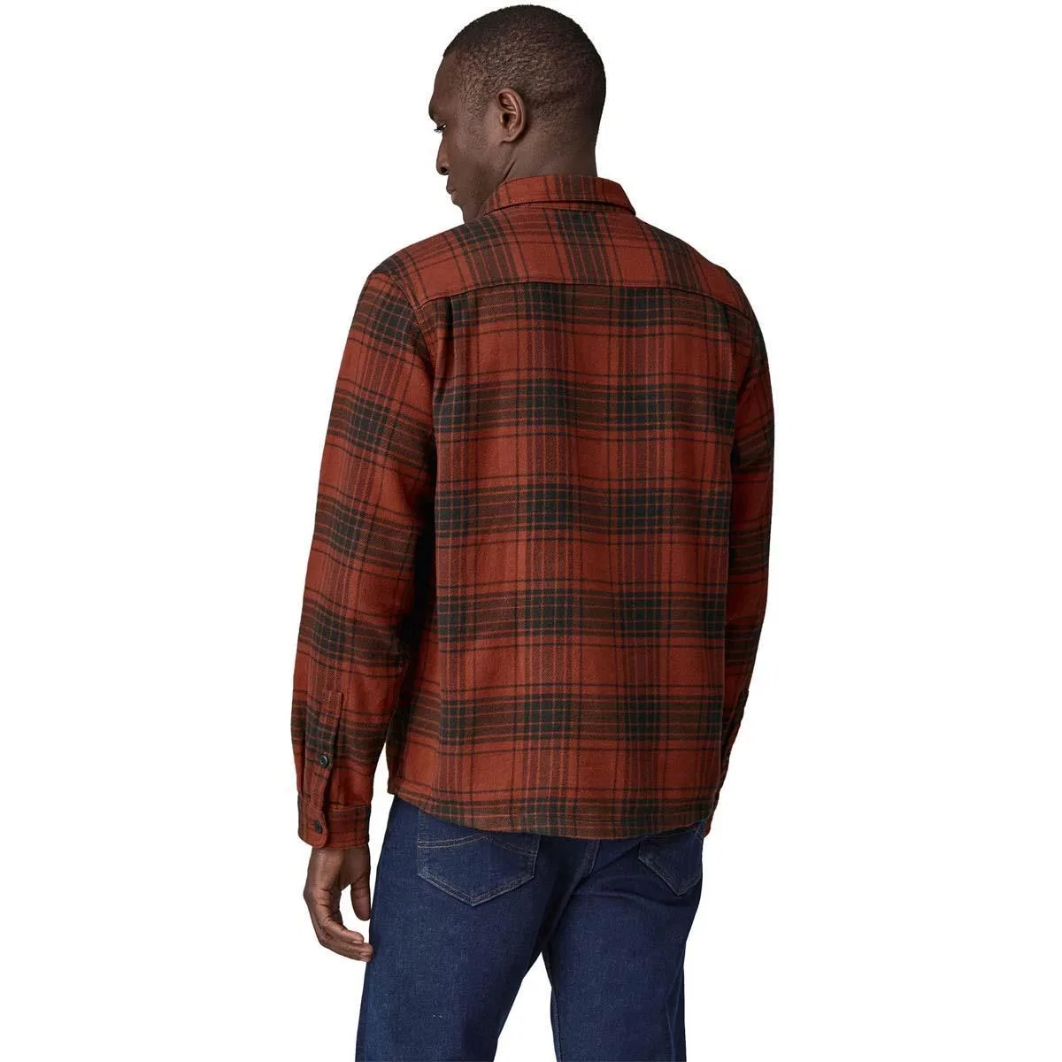 Фланелевая рубашка с длинным рукавом Fjord Flannel Patagonia, Cascade/Burnished Red — фото 4