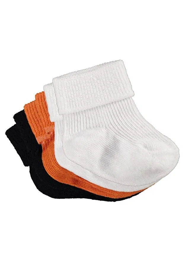 Детский комплект носков для мальчиков хлопковый Classic Curled 3-Piece 6-Piece Baby Boy Sock Set Civil Baby, Standard — фото 4