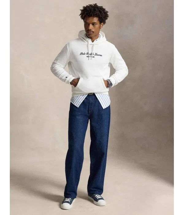 Мужское худи с капюшоном Polo Ralph Lauren, белый — фото 2