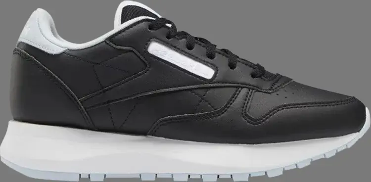 

Кроссовки classic leather sp big kid 'black glass blue' Reebok, черный, Черный;серый, Кроссовки classic leather sp big kid 'black glass blue' Reebok, черный