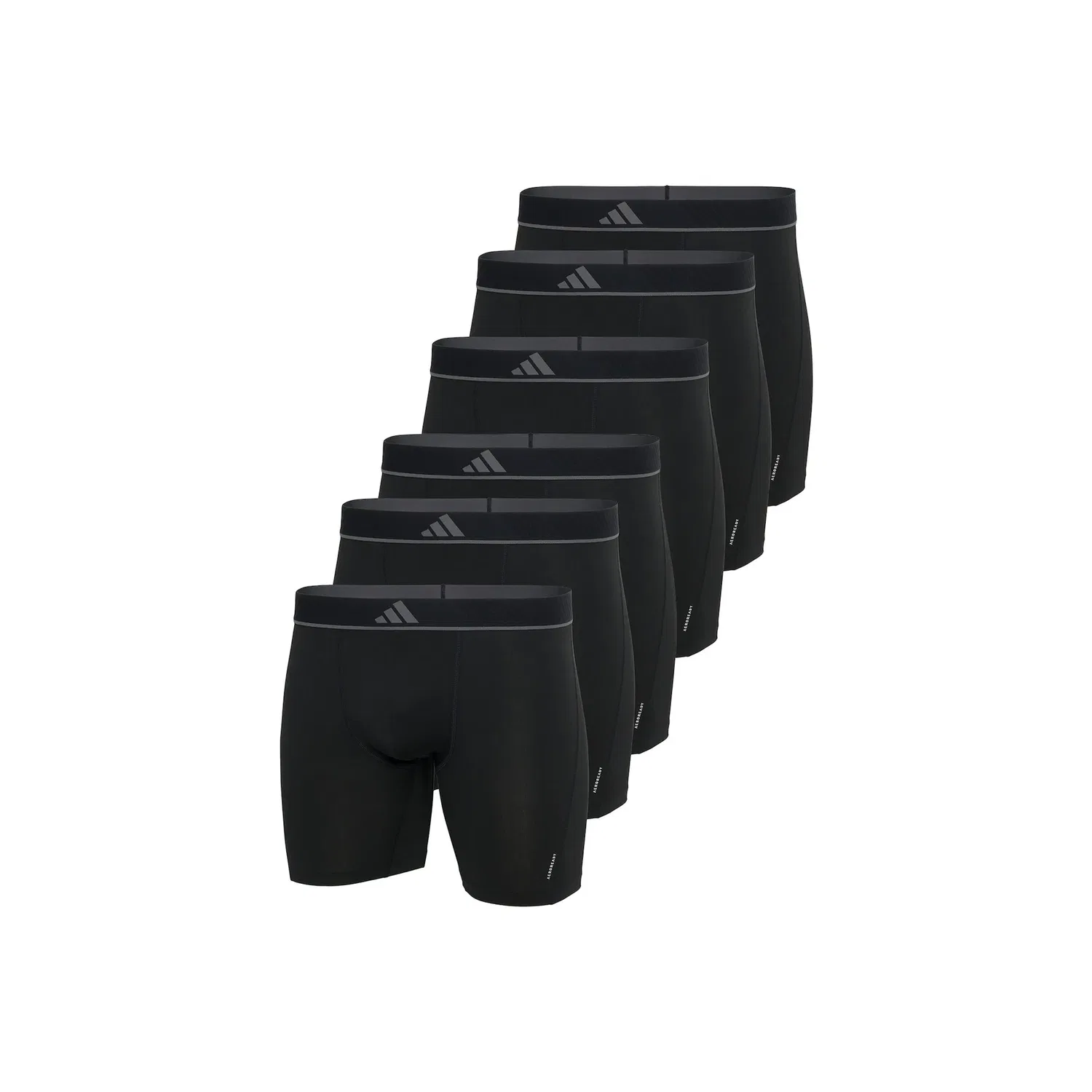 Мужские боксеры из микрофибры в наборе 6 штук Adidas Originals, Black