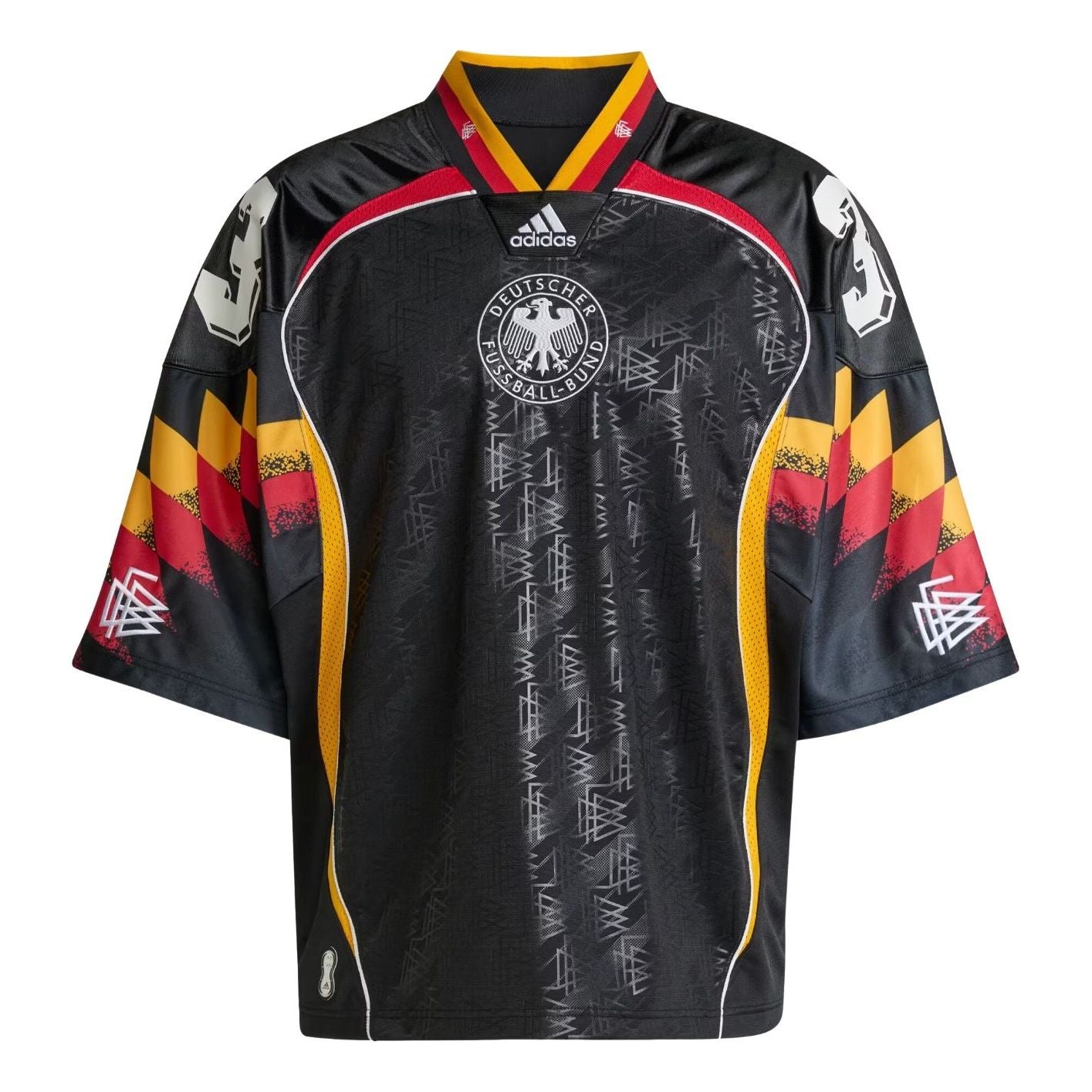 

Футболка сборной Германии Adidas Bring Back Remix, черная