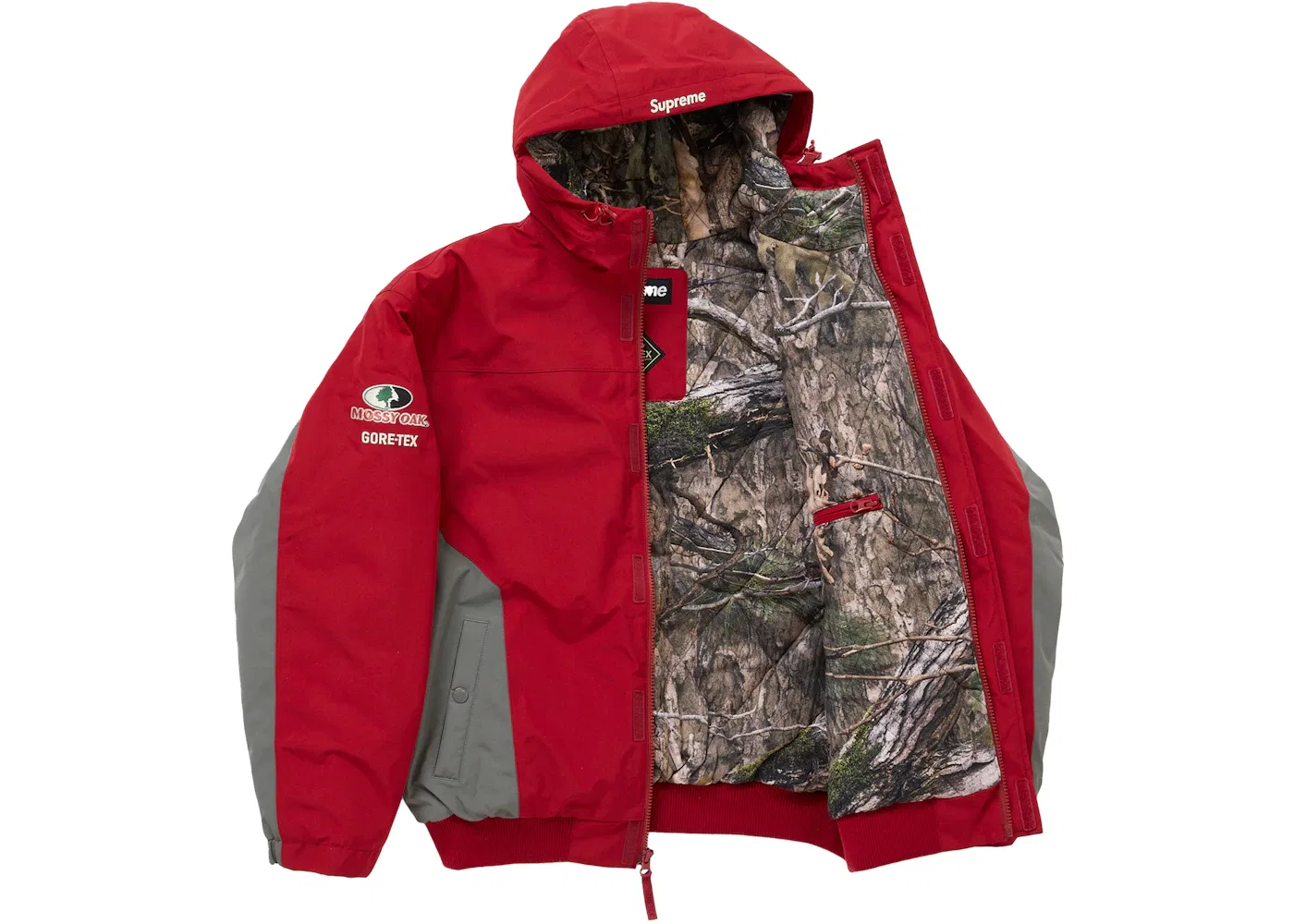 Мужская куртка из GORE-TEX с принтом Mossy Oak Supreme, Red — фото 2