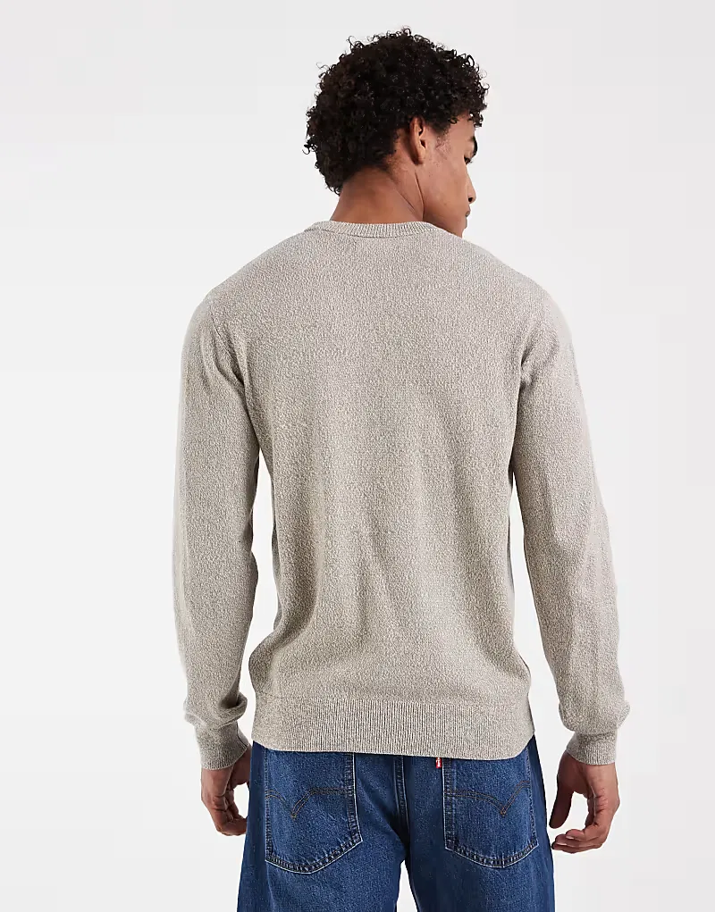 Легкий вязаный свитер Levi's бежевого меланжевого — фото 2