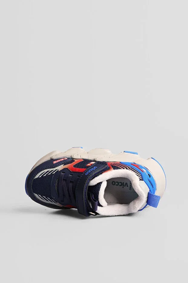 Детские ботинки для мальчиков на липучке Space fur Vicco, Navy Blue — фото 3