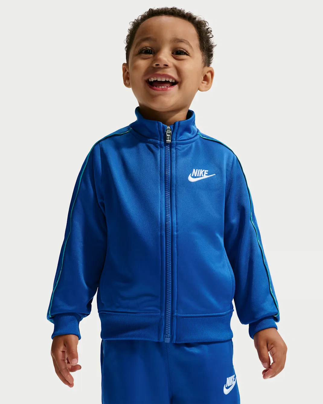 Детский комплект одежды Dri-FIT Lifestyle из 2 предметов с застежкой-молнией и декоративным кантом Propus Nike, Game Royal — фото 2