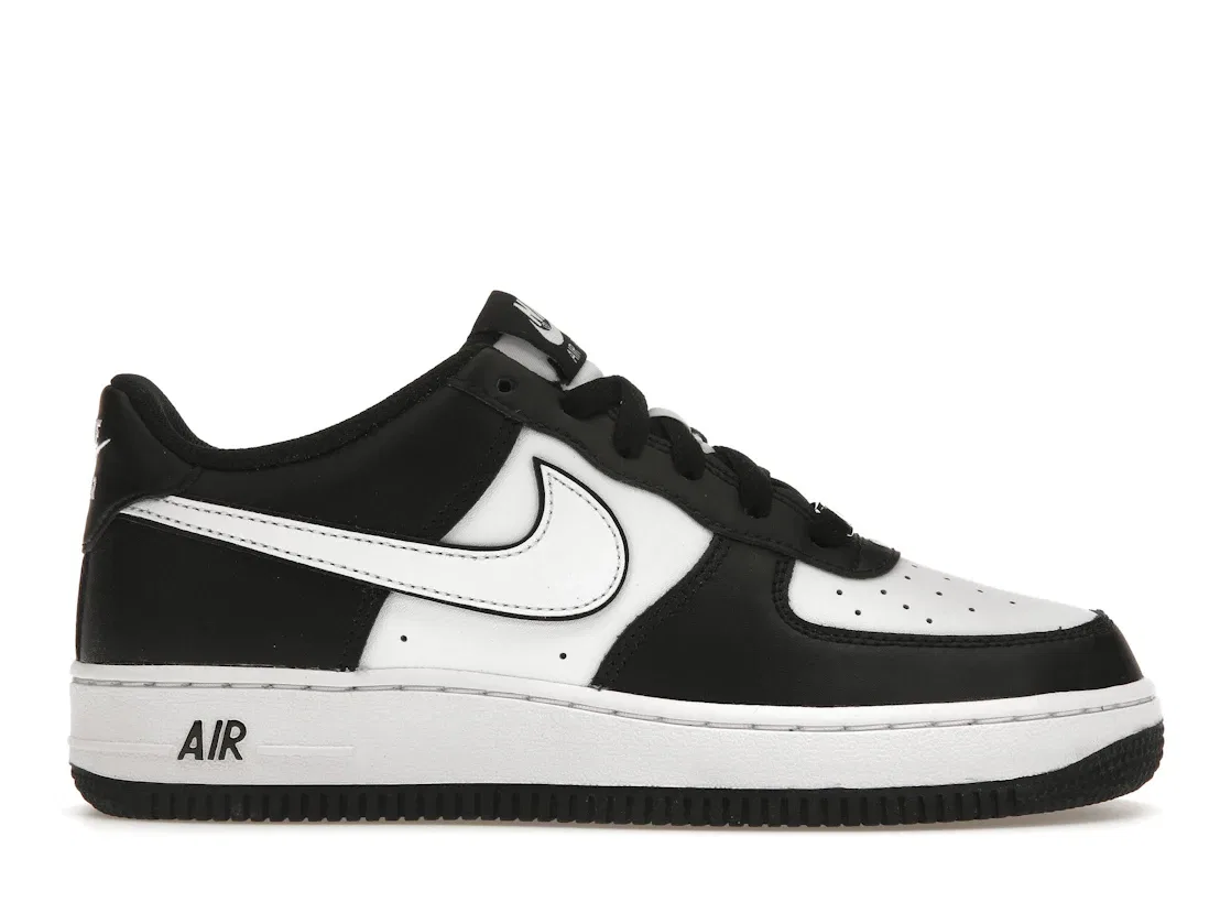 Детские кроссовки для мальчиков и девочек с контрастной расцветкой Nike Air Force 1 Low LV8 2, Black/Black/White