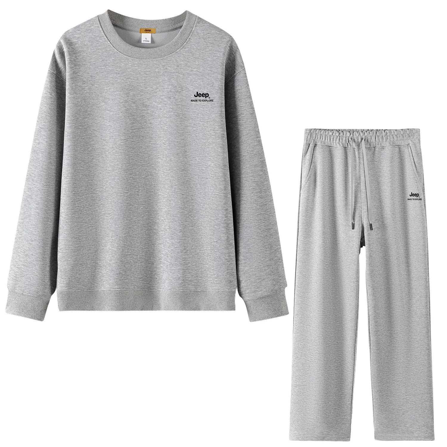 Детский комплект свитшотов с принтом Jeep, Dark Heather Gray