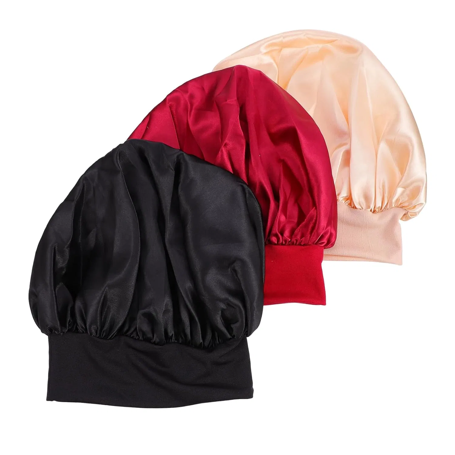 Набор шапочек для душа 3 шт, Satin Lined, BELLIFFY, ассорти