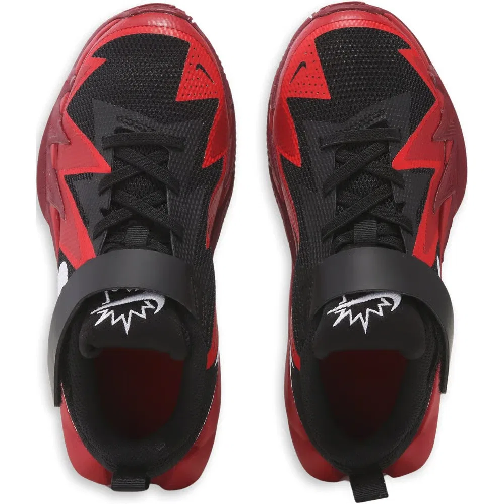 Детские баскетбольные кроссовки Dynamite Nike, Black/Red — фото 4