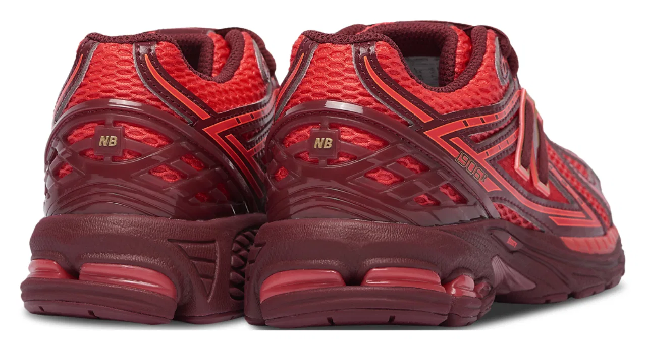 Кроссовки для девочек 1906 New Balance, цвет Red/Burgundy — фото 3