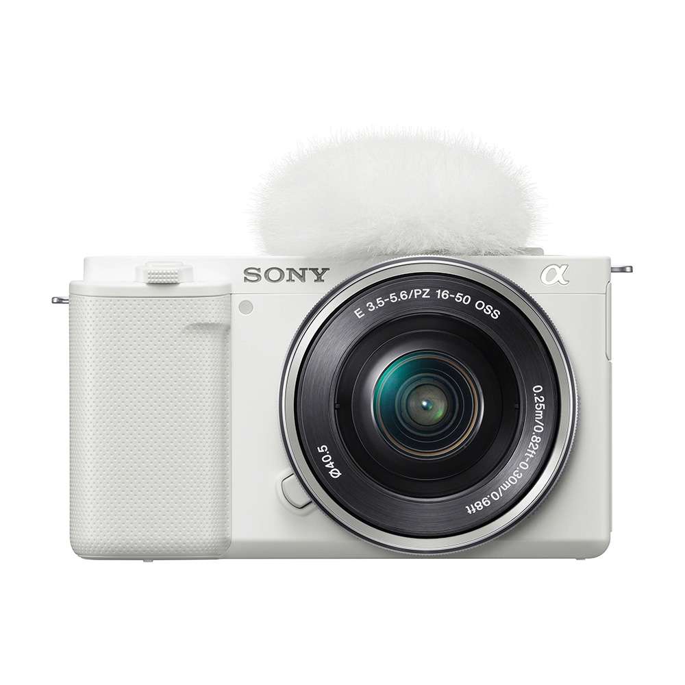 

Беззеркальный фотоаппарат Sony ZV-E10 с объективом E PZ 16-50 мм f/3.5-5.6 OSS, белый
