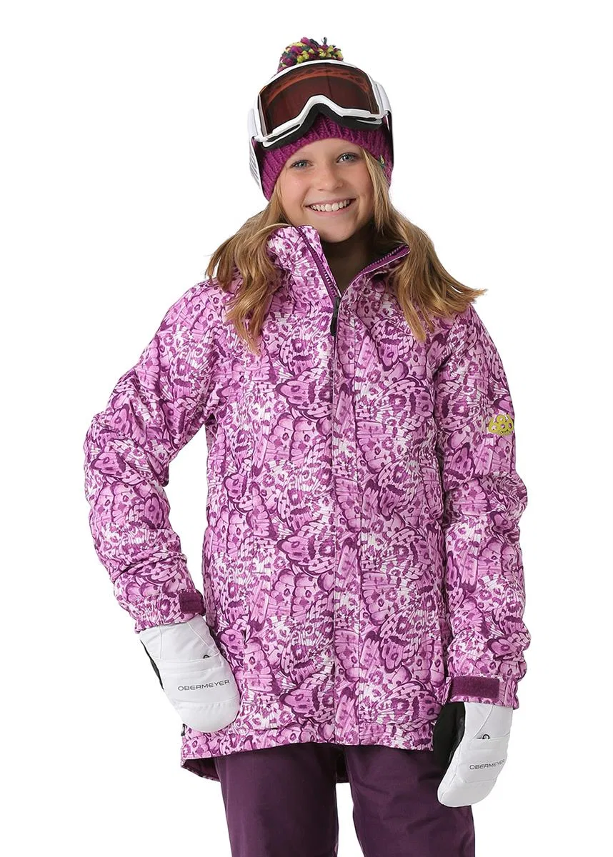 Куртка для девочек с утеплителем Flora 686, Wing Print
