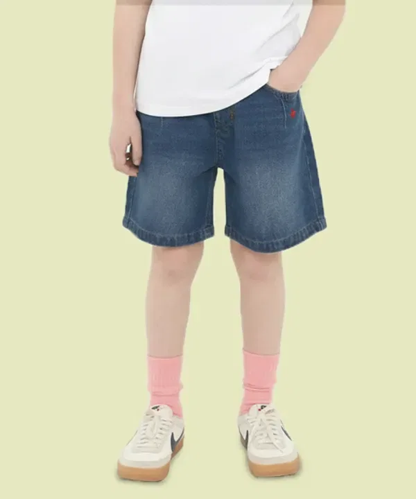 Шорты джинсовые, 4, Beverly Hills Polo Club Kids, синий