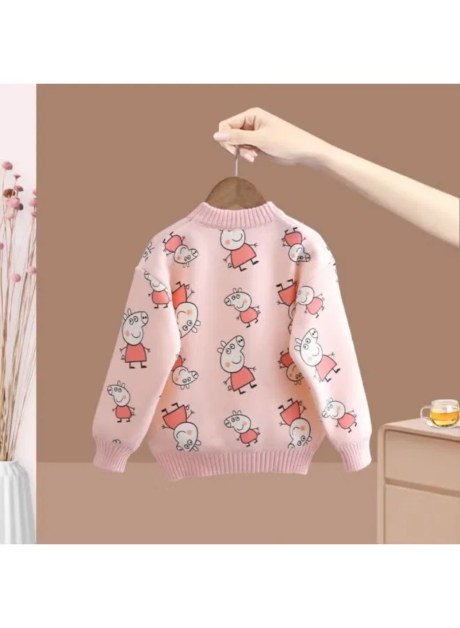 Свитшот с принтом Peppa Pig, розовый — фото 4