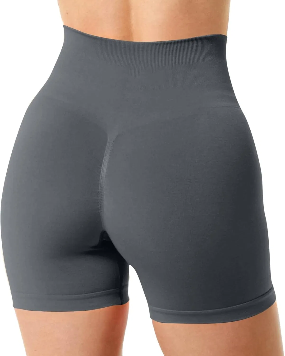 Женские плавательные шорты с высокой талией для коррекции живота Generic, Dark Grey — фото 3