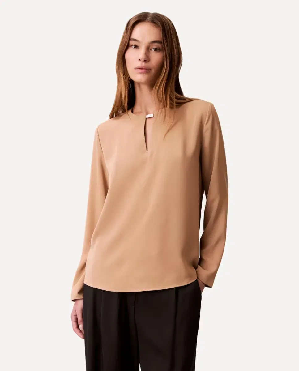 Женская рубашка с длинным рукавом CDC Hardware Calvin Klein, Beige