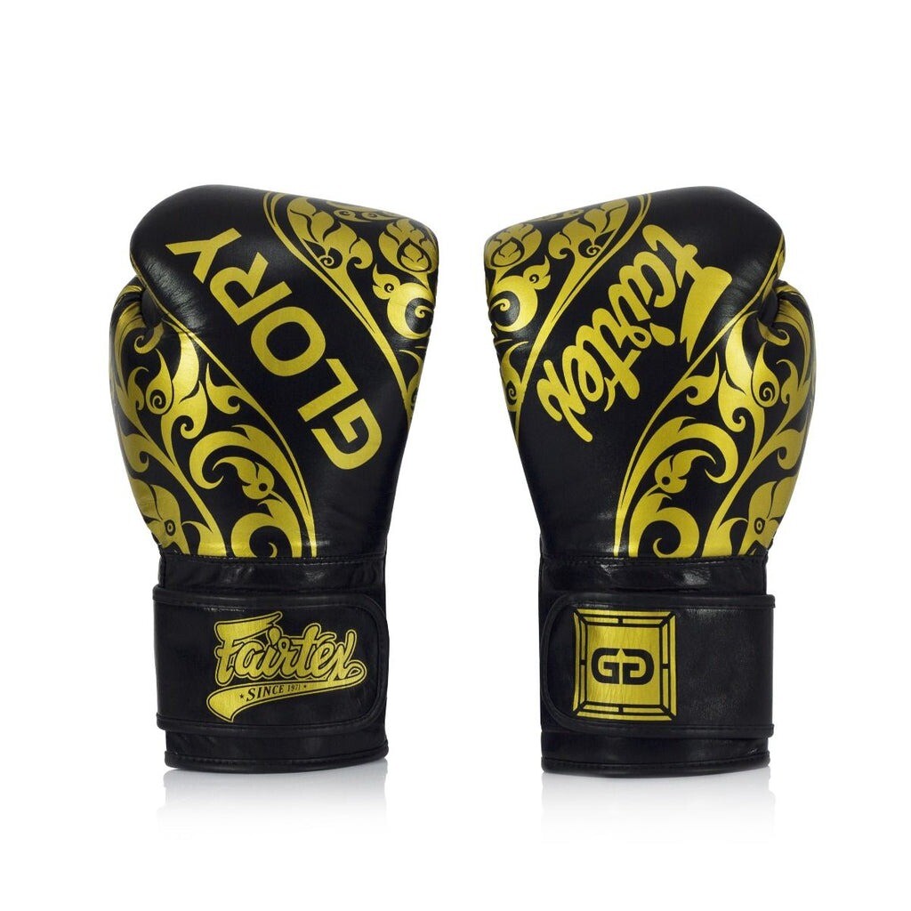 

Боксерские перчатки Fairtex x Glory Kickboxing Limited Edition, Velcro, 10 oz., черный