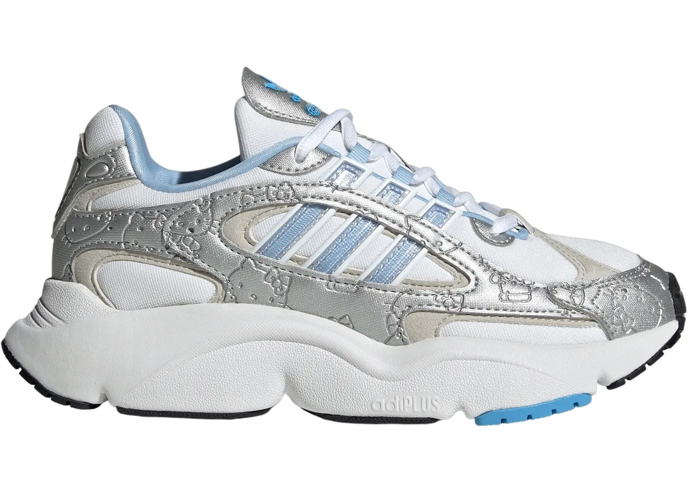 Детские кроссовки Lifestyle для девочек Adidas Ozmillen, Cloud White/Glow Blue/Grey One