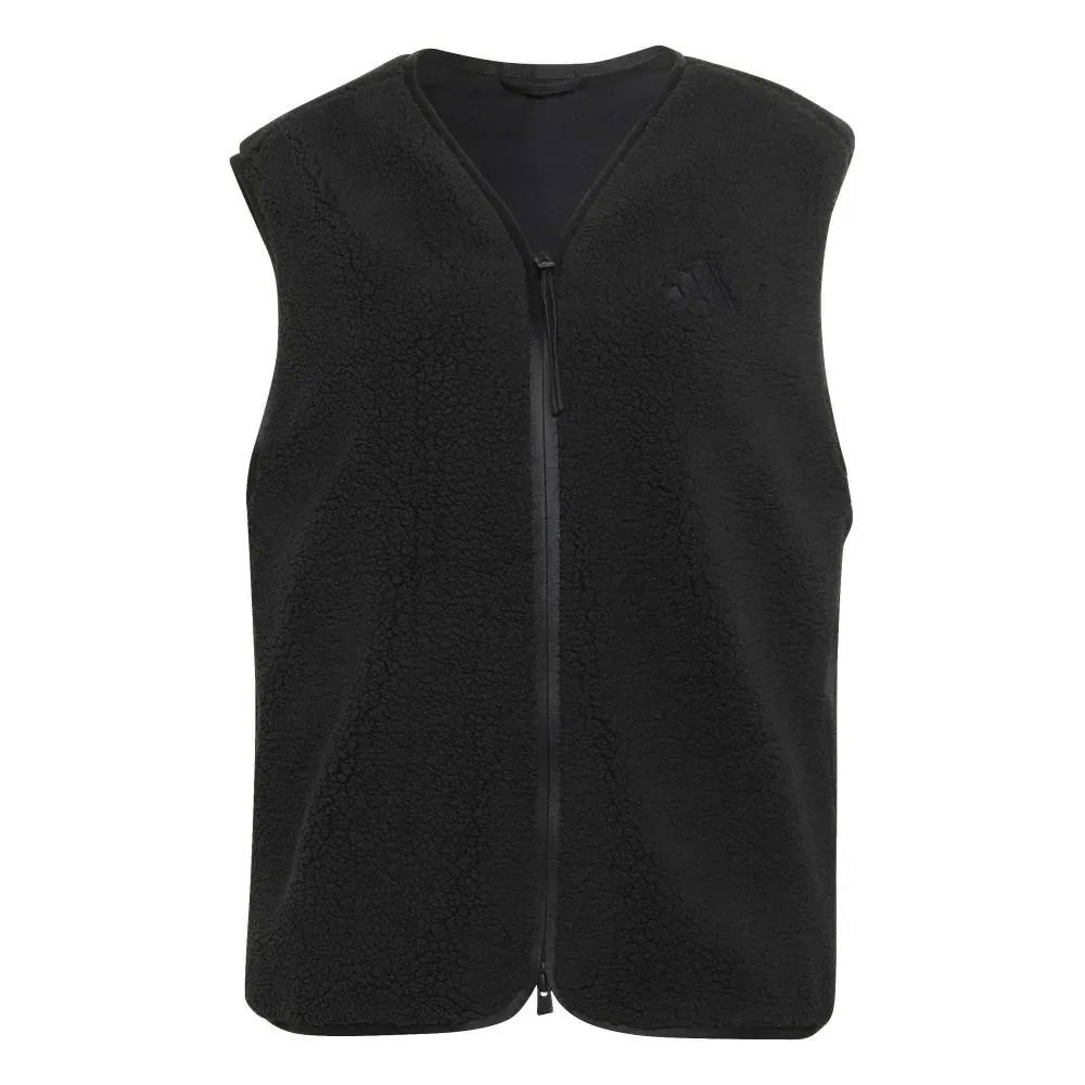 Женский жилет из высокого ворса City Tech High Pile Fleece Adidas, Black — фото 3