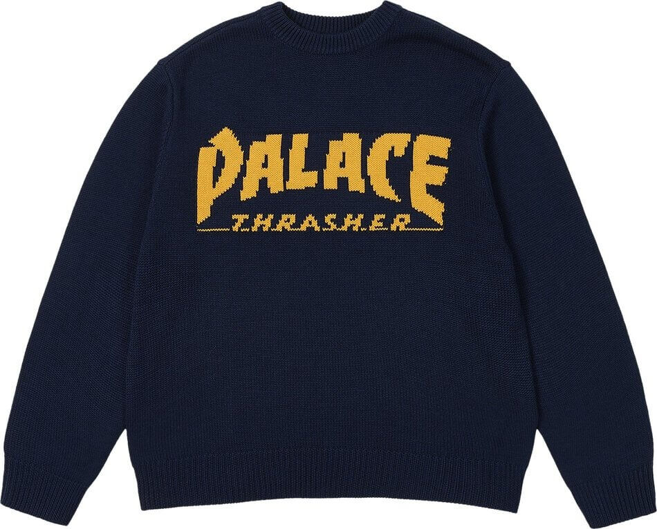 

Свитер Palace x Thrasher, синий