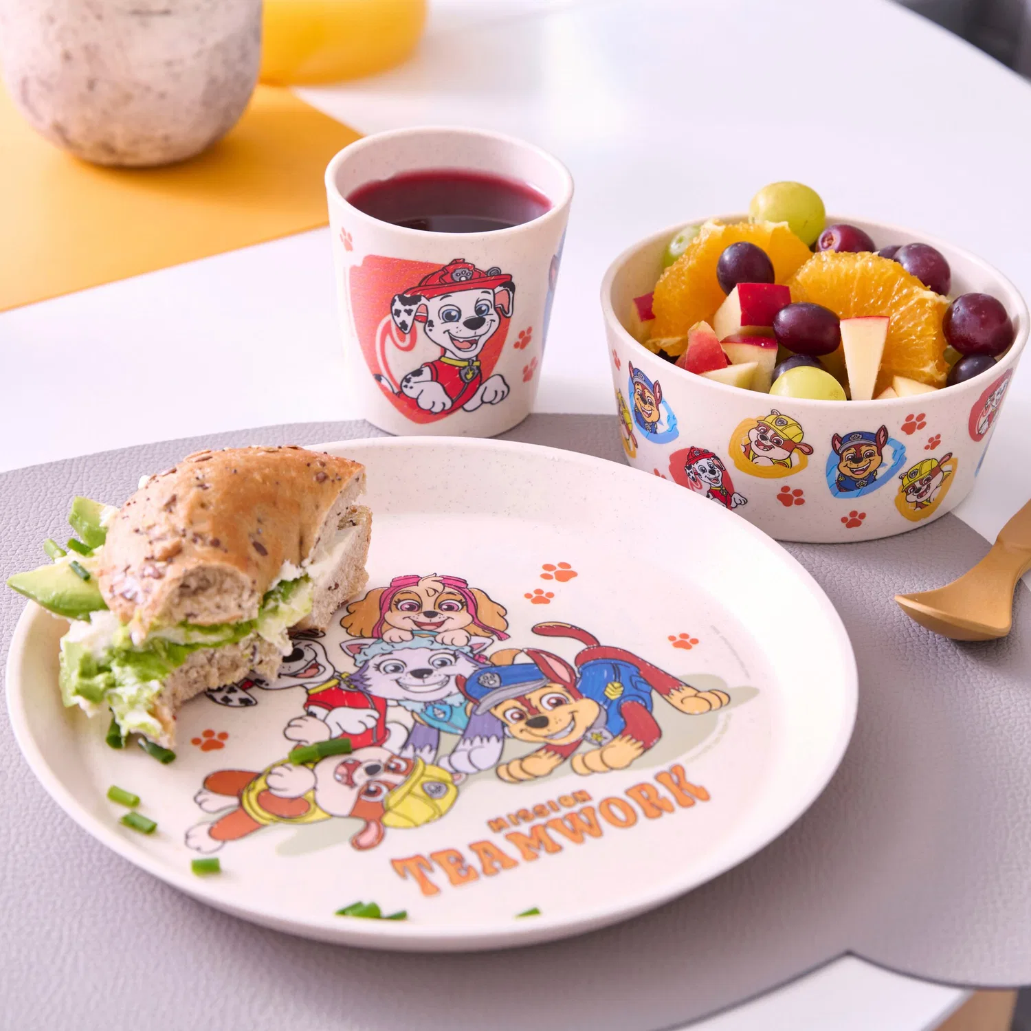 Детский набор посуды 3 предмета Paw Patrol KOZIOL, Organic Moon Paw Patrol — фото 2