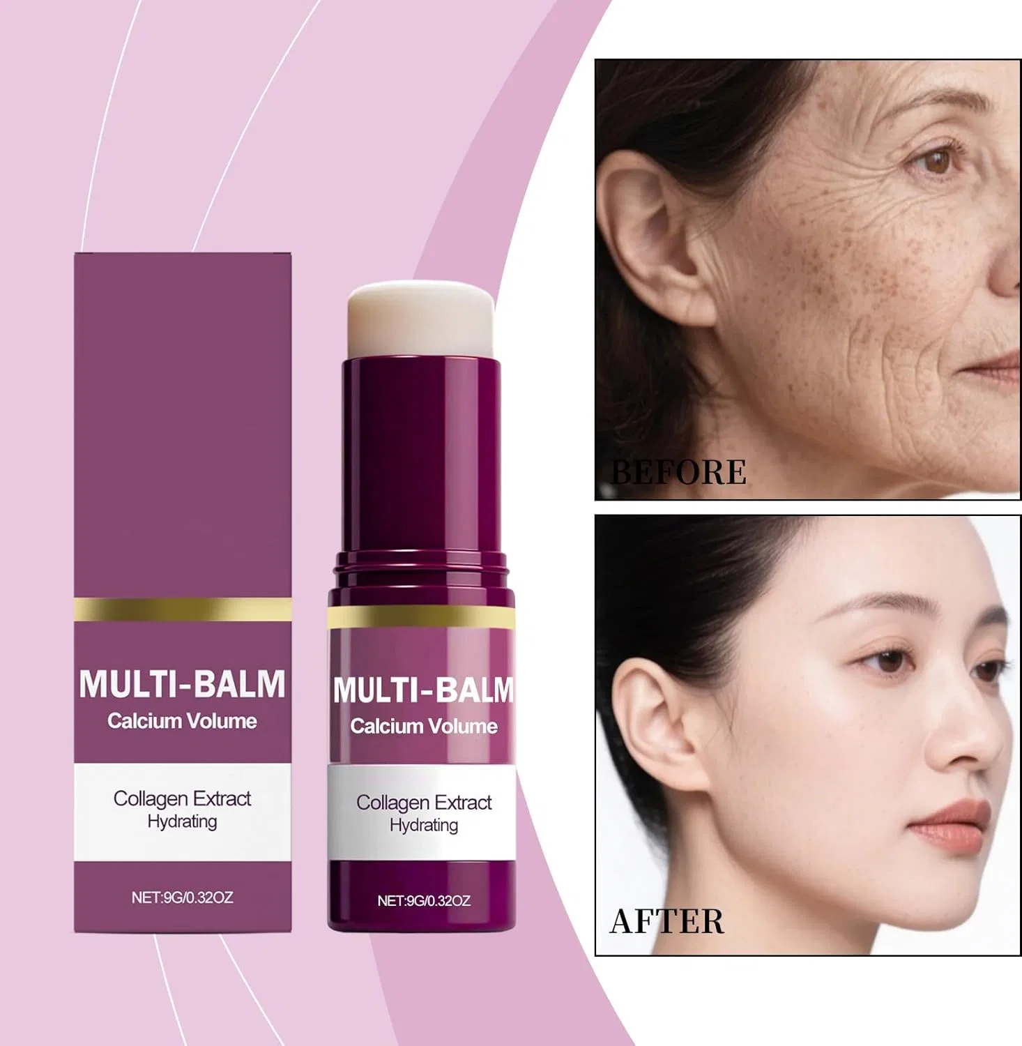 Увлажняющий бальзам для лица и глаз Calcium Multi Balm SKZKK, 9г, 1шт — фото 3