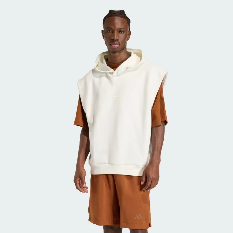 Жилет с капюшоном Soft Lux Hooded Vest adidas, Белый